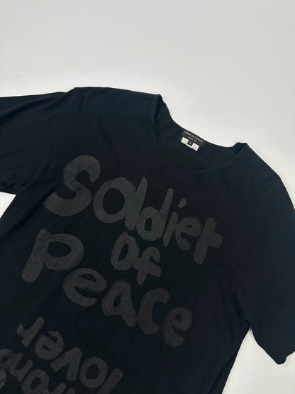 Comme Des Garçons AD2014 Black « Soldier Of Peace » Black Tee