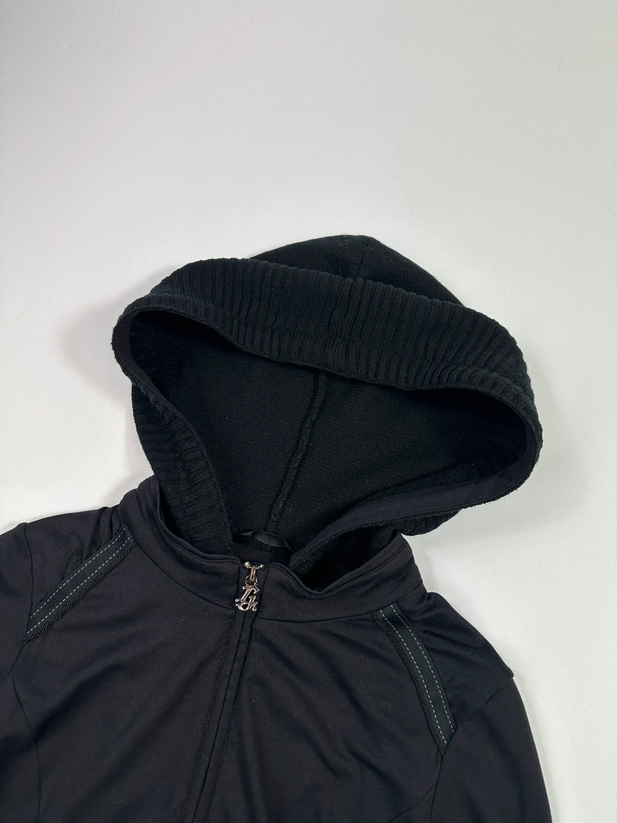 Marithé + François Girbaud 00’s Black Tech Hooded Jacket