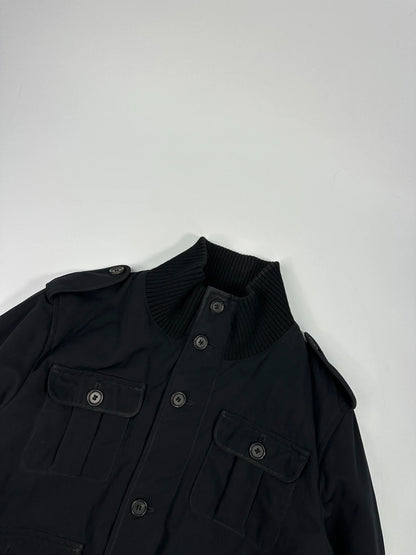 Prada Milano FW2008 Black Padded Army Multi Pockets Bomber Jacket