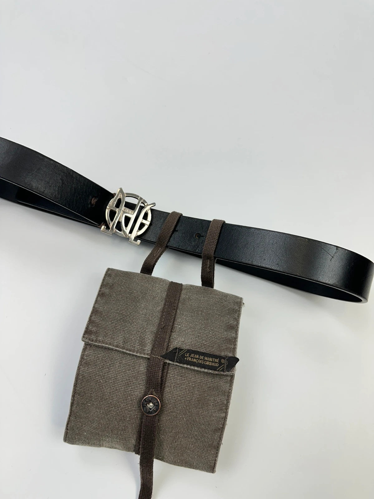 Marithé + François Girbaud 90’s Brown Canvas Everyday Pouch Bag