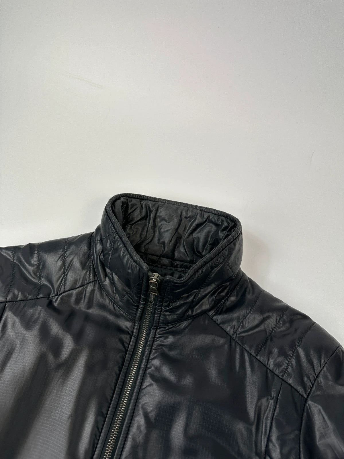Prada Sport FW2008 Black Crinkle Nylon Padded Jacket