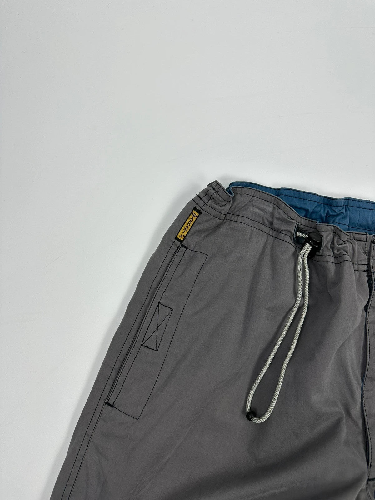 Armani Jeans 90’s Double Knee Grey Parachute Pants