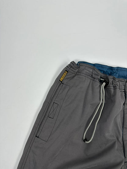 Armani Jeans 90’s Double Knee Grey Parachute Pants