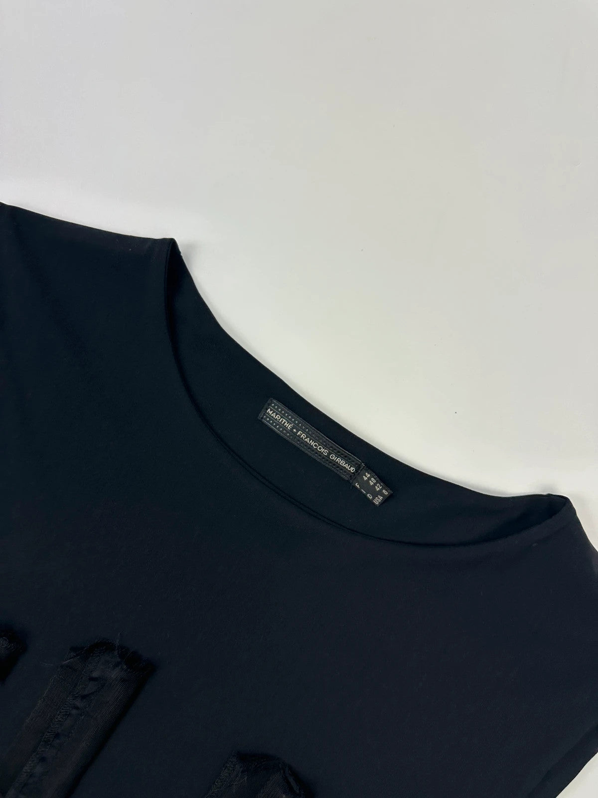 Marithé + François Girbaud 00’s Dark Navy Double Layer Tank Top