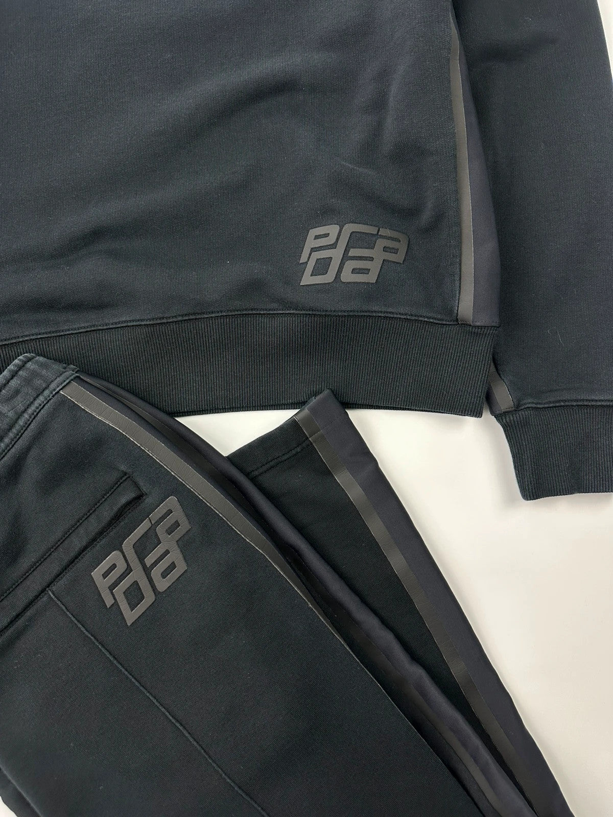 Prada SS2018 Black Logo TrackSuit Set Pants Sweater