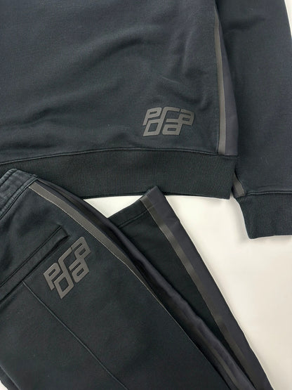 Prada SS2018 Black Logo TrackSuit Set Pants Sweater