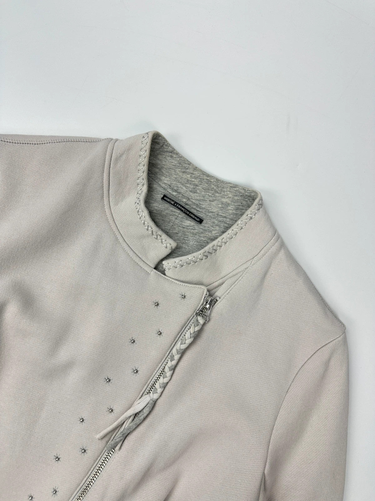 Marithé + François Girbaud 00’s Studded Side Zip Cottons Jacket