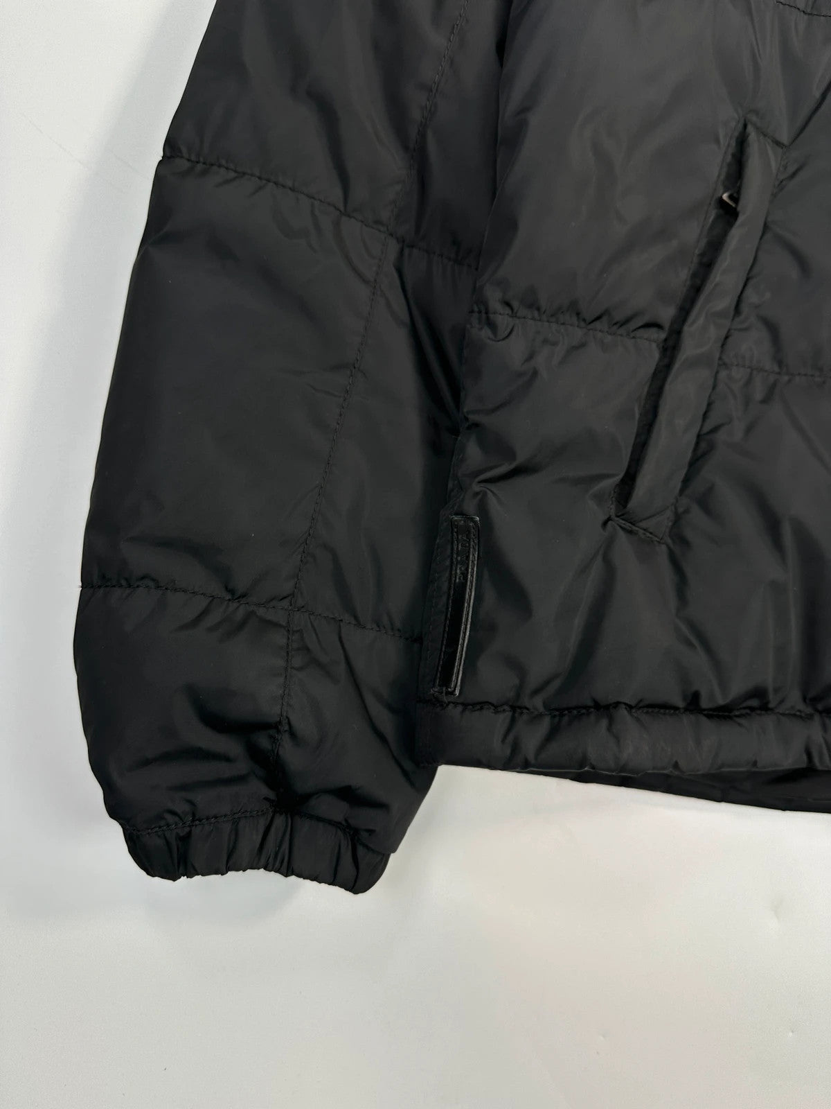 Prada Sport FW2008 Black Nylon Down Hooded Puffer Jacket