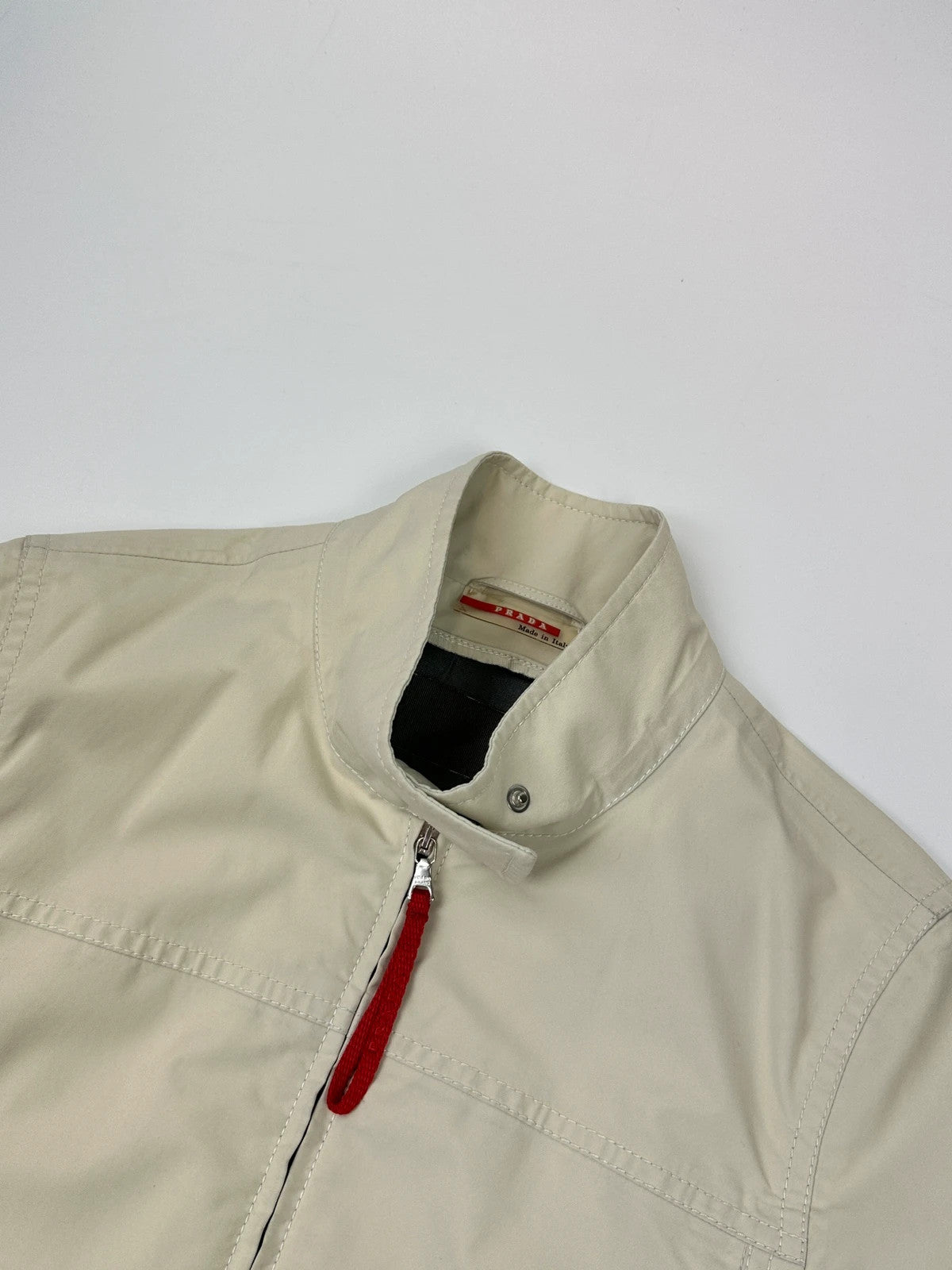 Prada Sport SS2000 Nylon Beige Gore-Tex Rain Jacket
