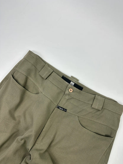 Marithé + François Girbaud 00’s Khaki Tech Zip Pants