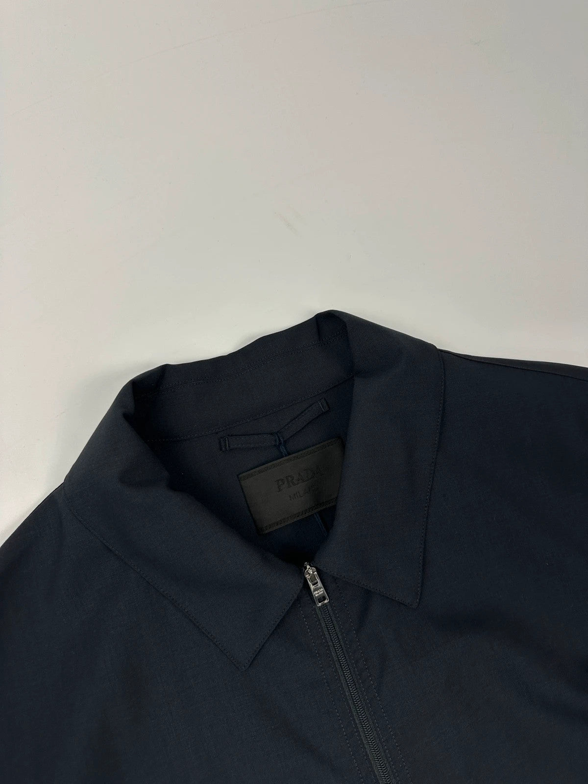 Prada Milano SS2025 Virgins Wool Light Crop Shirt Jacket