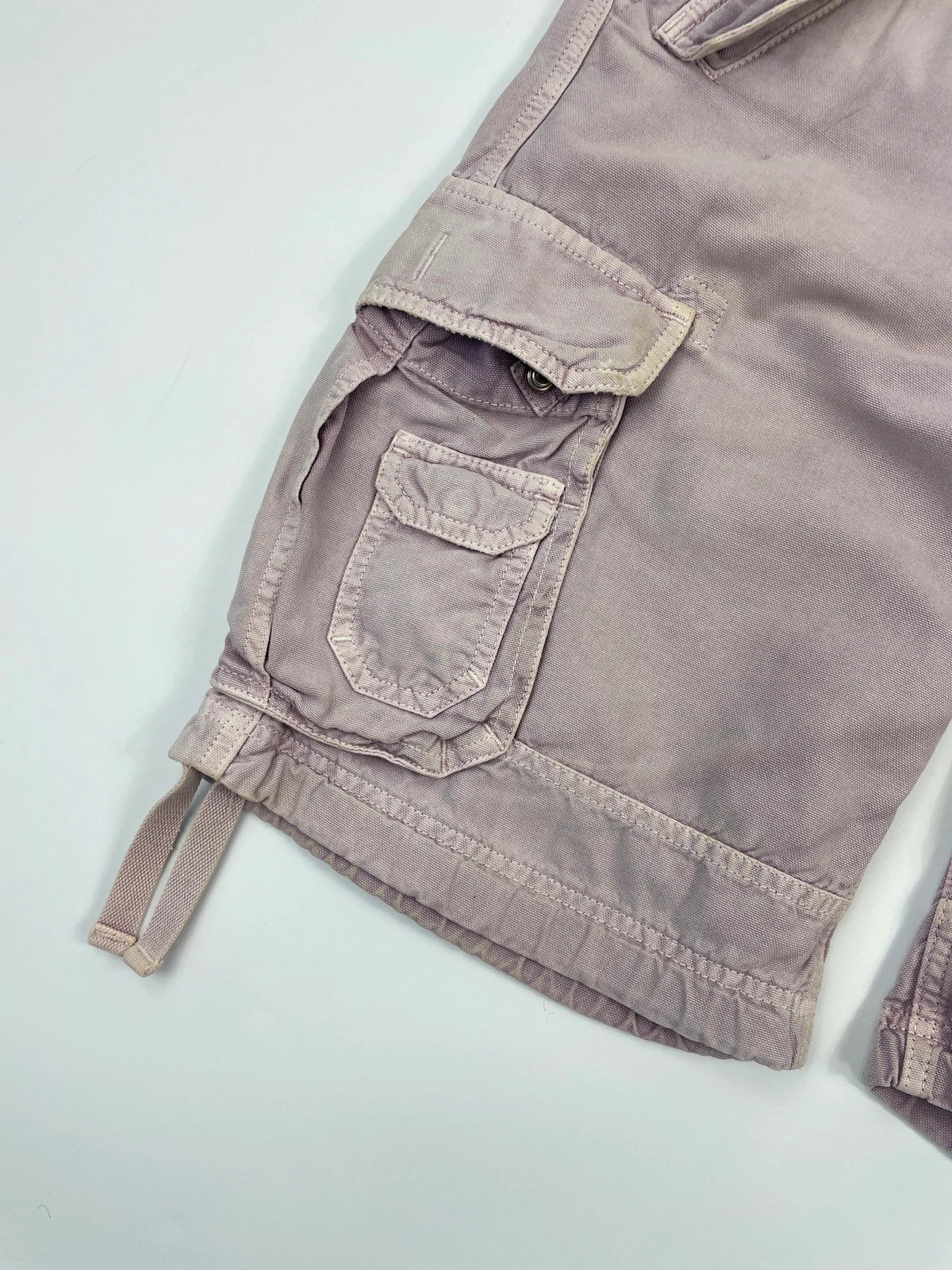 Dolce Gabbana FW2007 Military Cargo Multi Pocket Punk Faded Denim Short Jorts