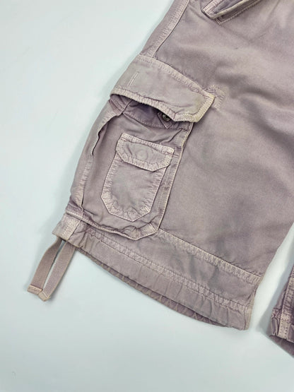 Dolce Gabbana FW2007 Military Cargo Multi Pocket Punk Faded Denim Short Jorts