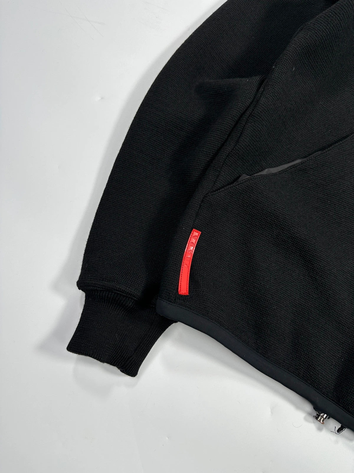 Prada Sport FW2006 Black Wool Hooded Jacket