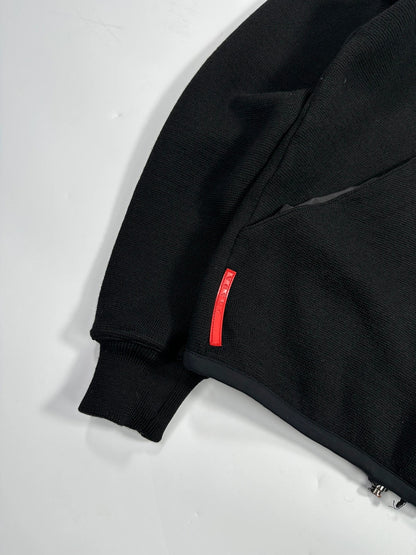Prada Sport FW2006 Black Wool Hooded Jacket