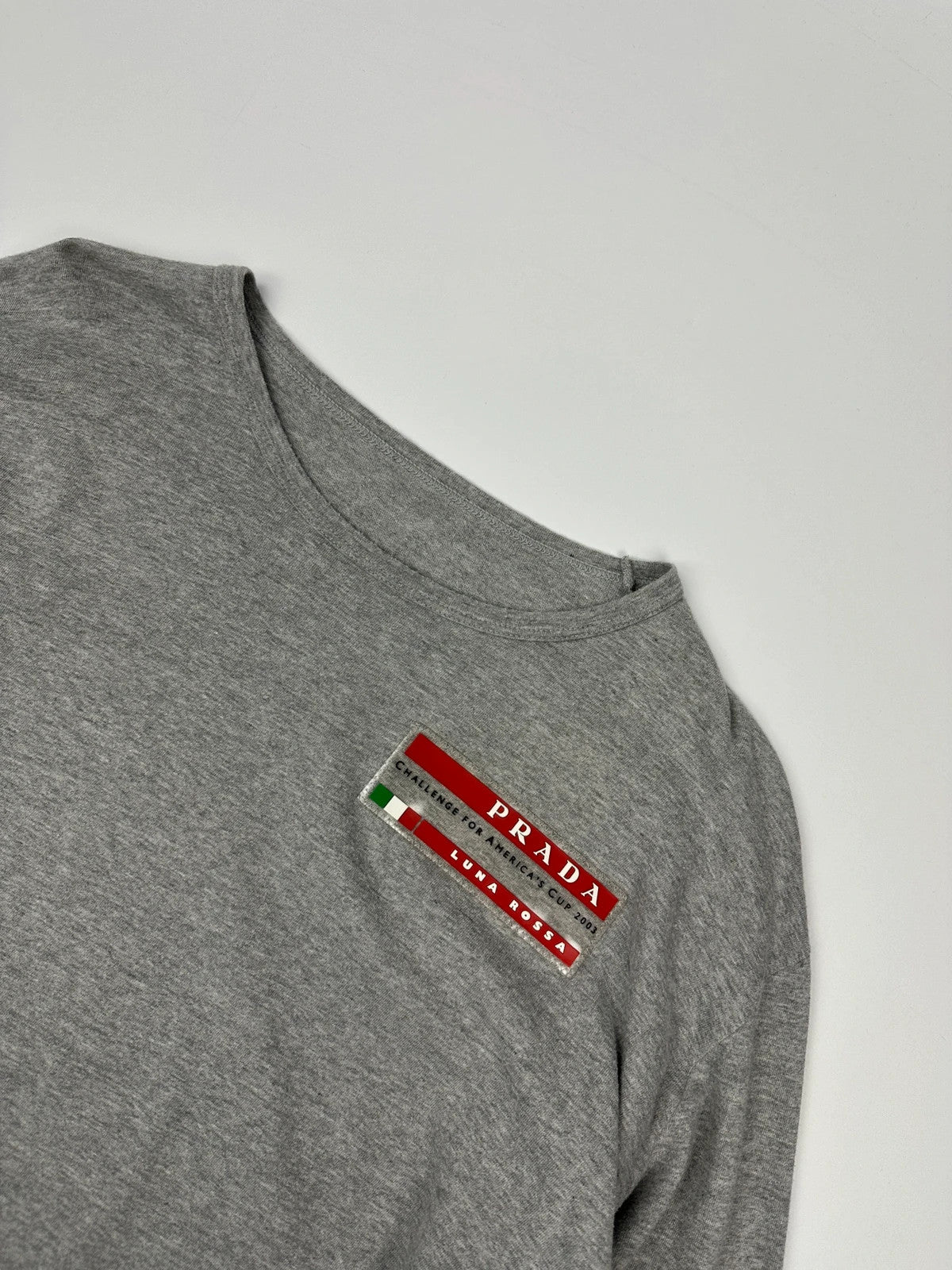Prada Sport X Luna Rossa SS2003 Grey Longsleeves Tee