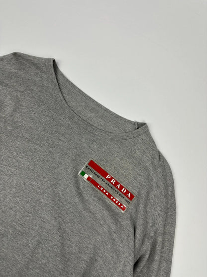 Prada Sport X Luna Rossa SS2003 Grey Longsleeves Tee