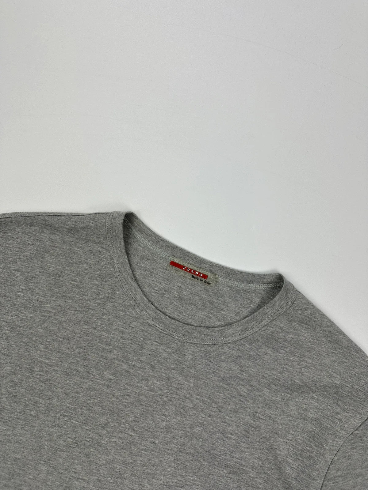 Prada Sport SS99 Grey Cotton Boxy Tee