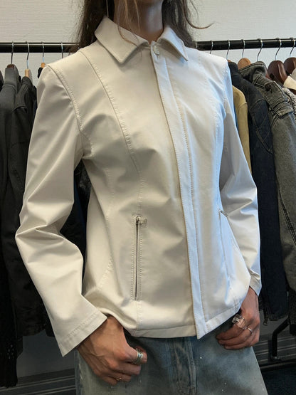 Prada Milano FW1997 White Class Dress Shirt Jacket