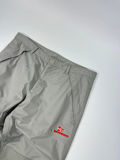 Prada Sport X Luna Rossa FW2006 Sailing Waterproof Grey Nylon Pants