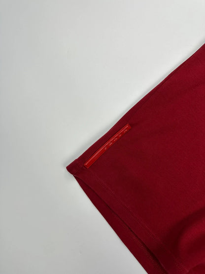 Prada Sport 00’s Red Burgundy Boxy Tee