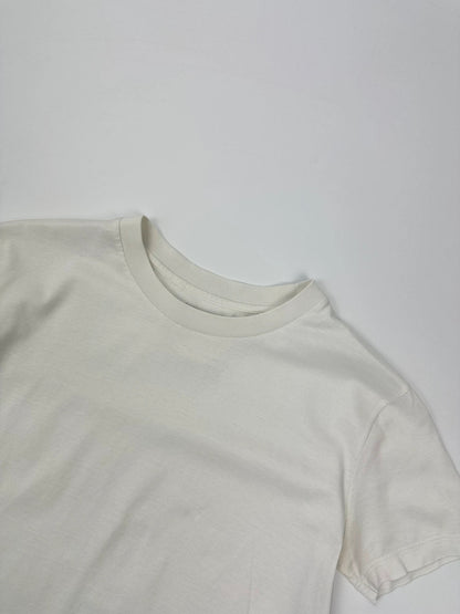 Prada Milano SS2014 White Boxy Fitted Tee Back Triangle Logo