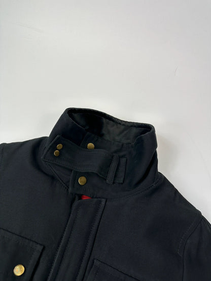 Dsquared 2 FW2004 Black Wool & Silk Cargo Multi Pocket Jacket