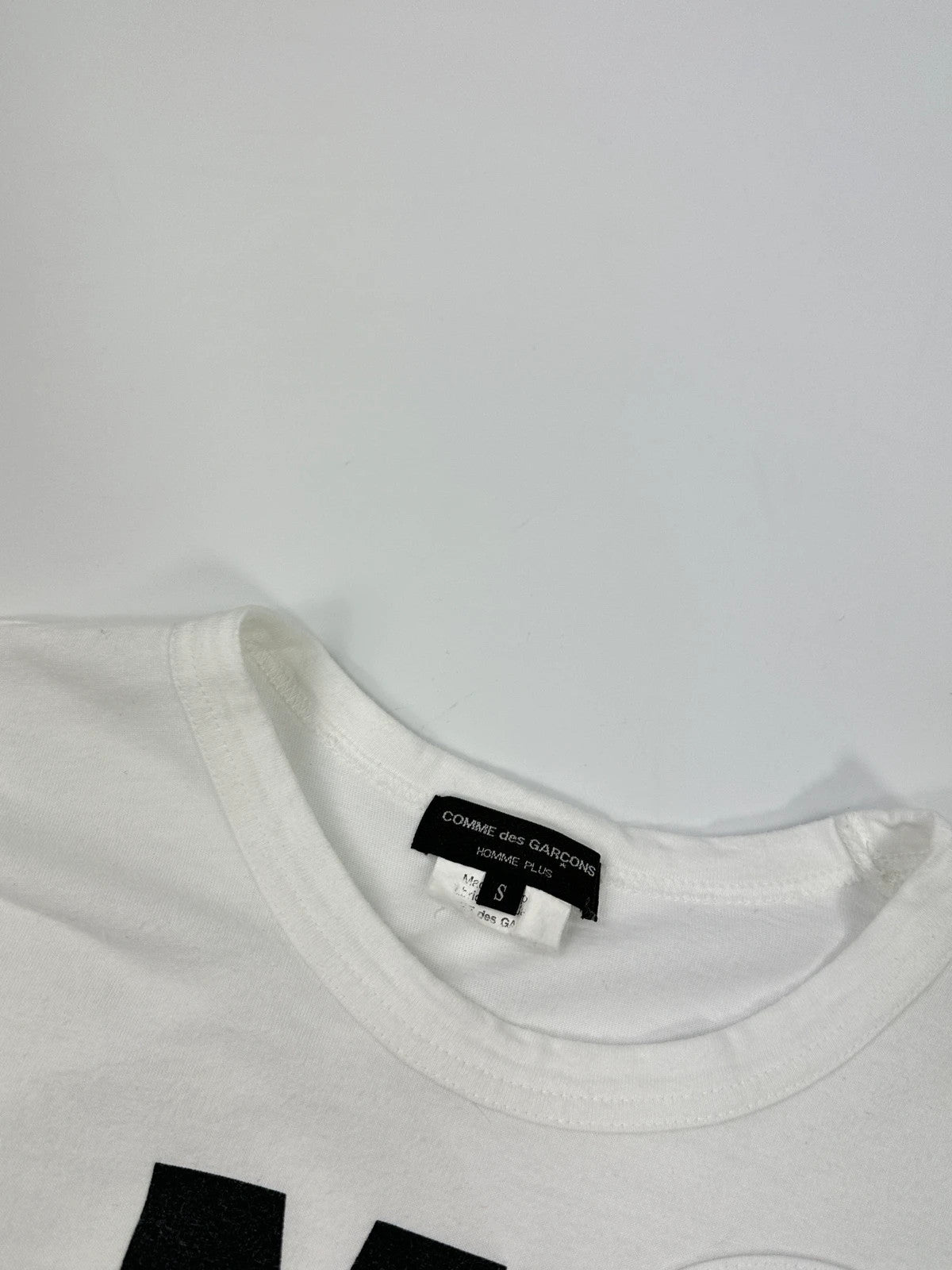 Comme Des Garçons AD2014 Holes White Tee