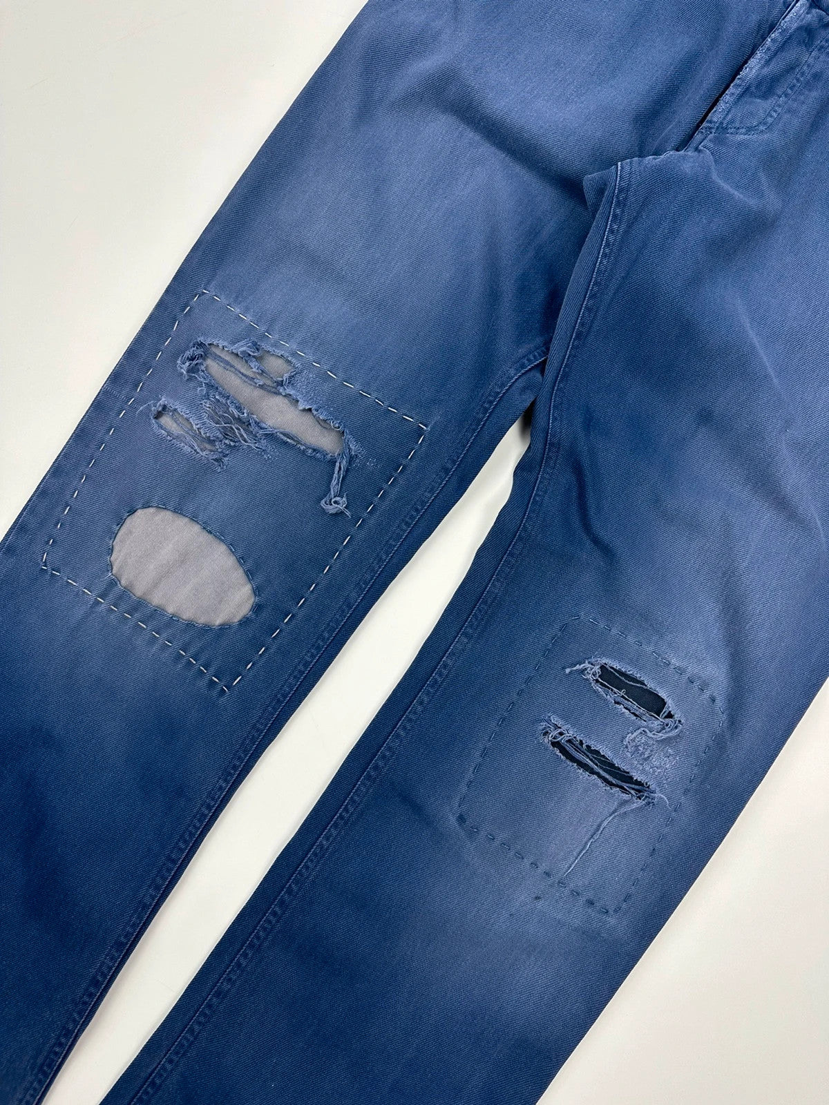 Dolce & Gabbana 00’s Repair French Blue WorkWear Denim Pants