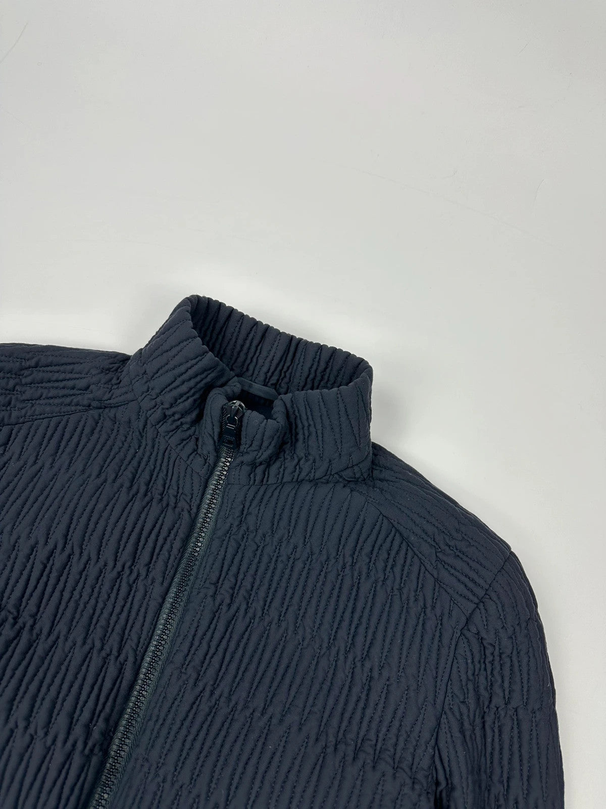 Prada Sport FW2011 Plissé Navy Blue Jacket