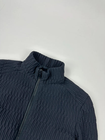 Prada Sport FW2011 Plissé Navy Blue Jacket