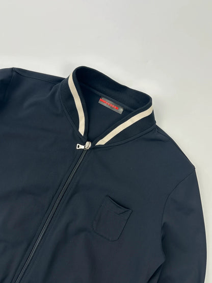 Prada Sport SS2003 Dark Navy Crop Track Jacket