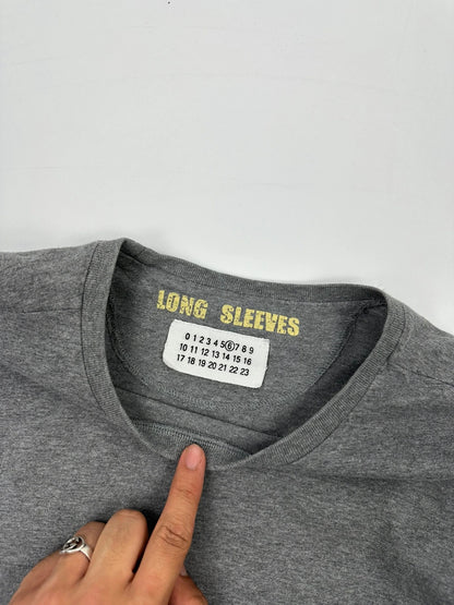 Martin Margiela 00’s Grey Laces Long Sleeves Tee