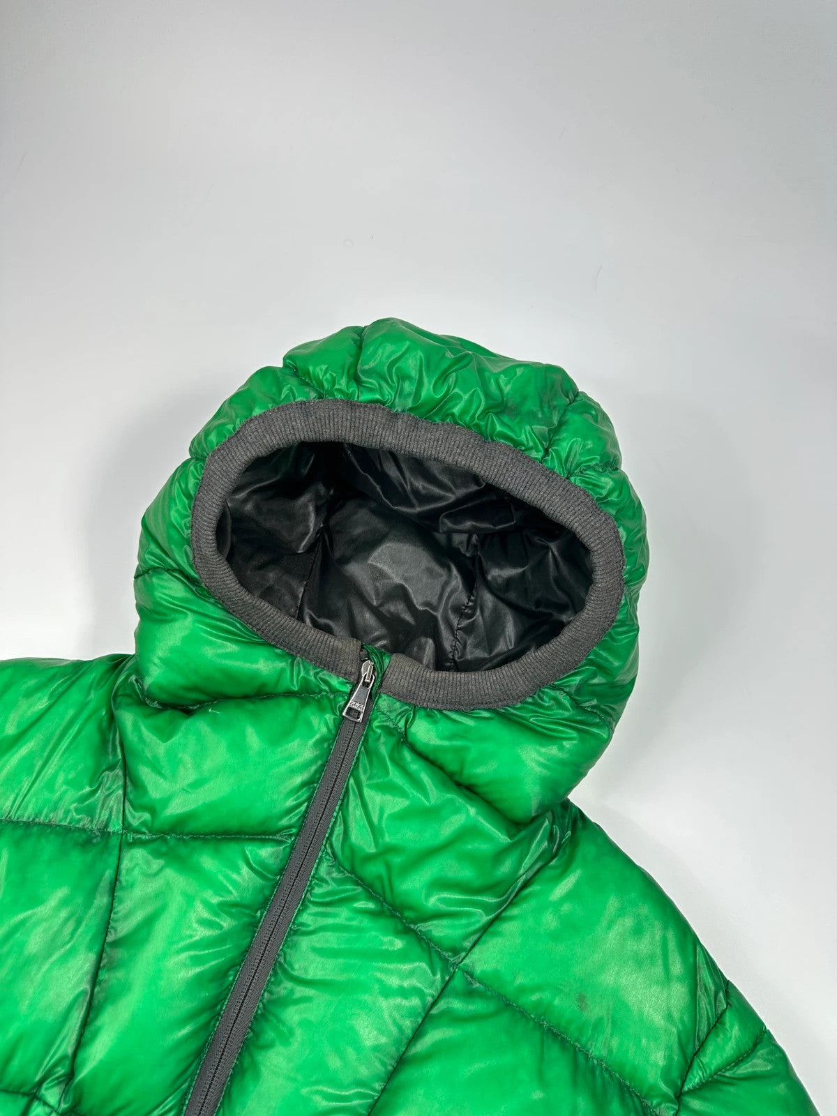 Dolce & Gabbana Ski Transparent Green Hooded Down Puffer Jacket