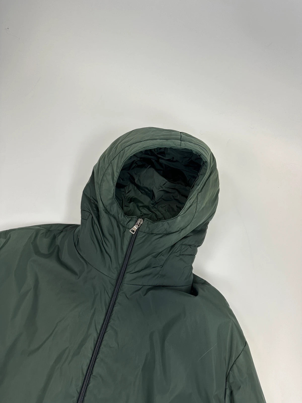 Prada Sport FW1999 Green 2In1 Technical Padded Hooded Jacket/Bag