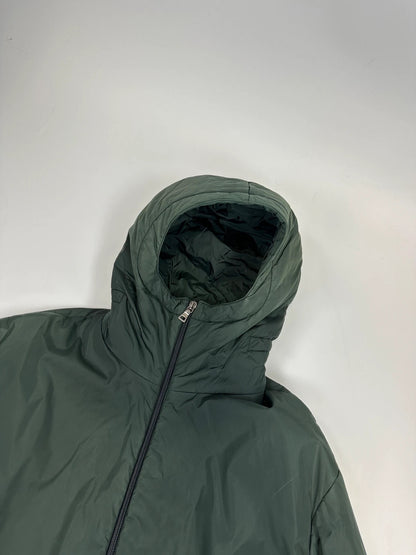 Prada Sport FW1999 Green 2In1 Technical Padded Hooded Jacket/Bag