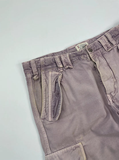 Dolce Gabbana FW2007 Military Cargo Multi Pocket Punk Faded Denim Short Jorts