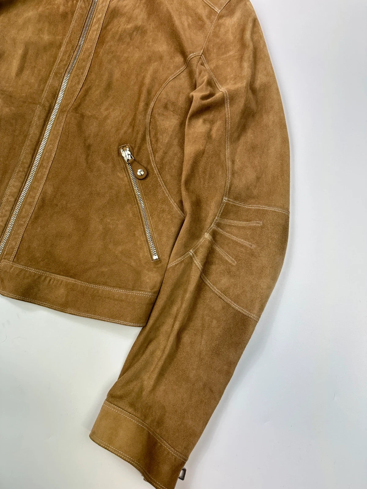 Prada Sport SS2002 Beige Suede Light Boxy Jacket