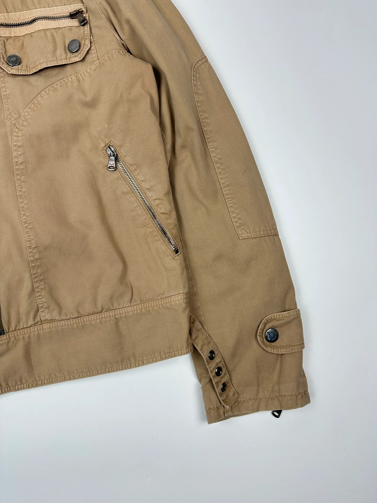 Dolce Gabbana 00’s Cargo Beige Cotton Jacket