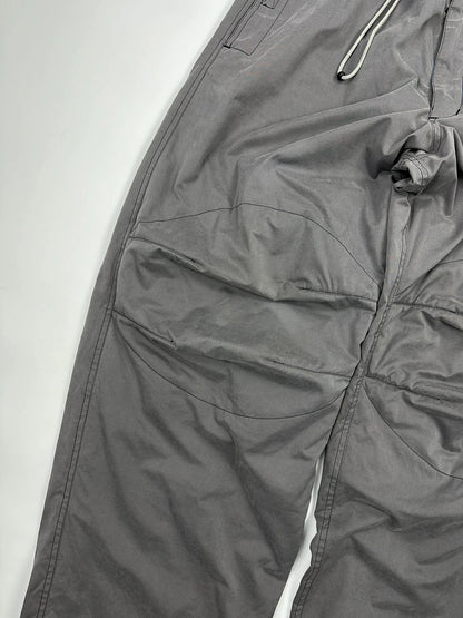 Armani Jeans 90’s Double Knee Grey Parachute Pants
