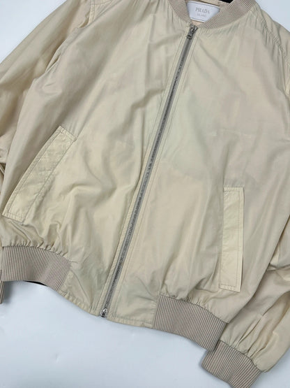 Prada Milano SS2010 Cream Bomber Jacket