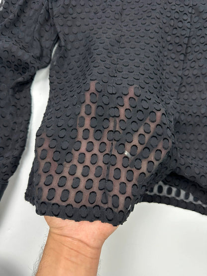 Dolce Gabbana 00’s Black Dotted Light Silk Shirt