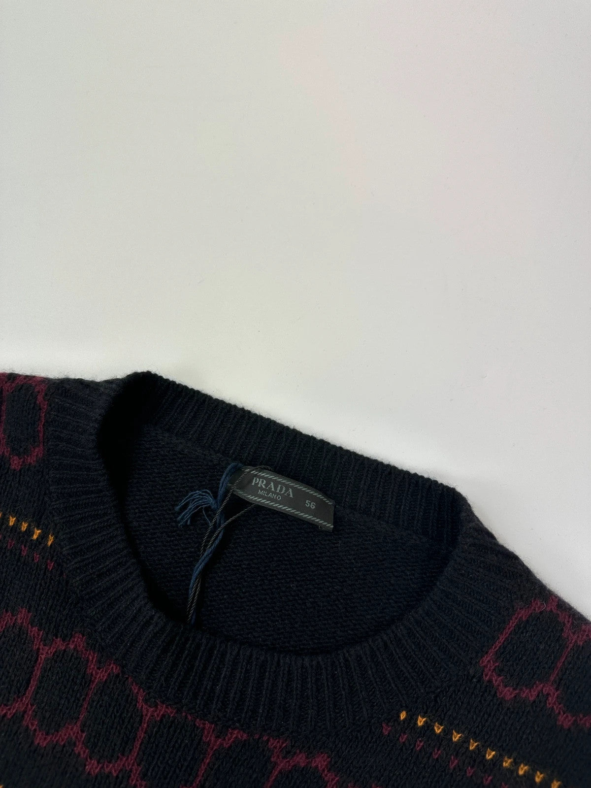 Prada Milano FW2018 Black Wool & Cashmere Knit Sweater