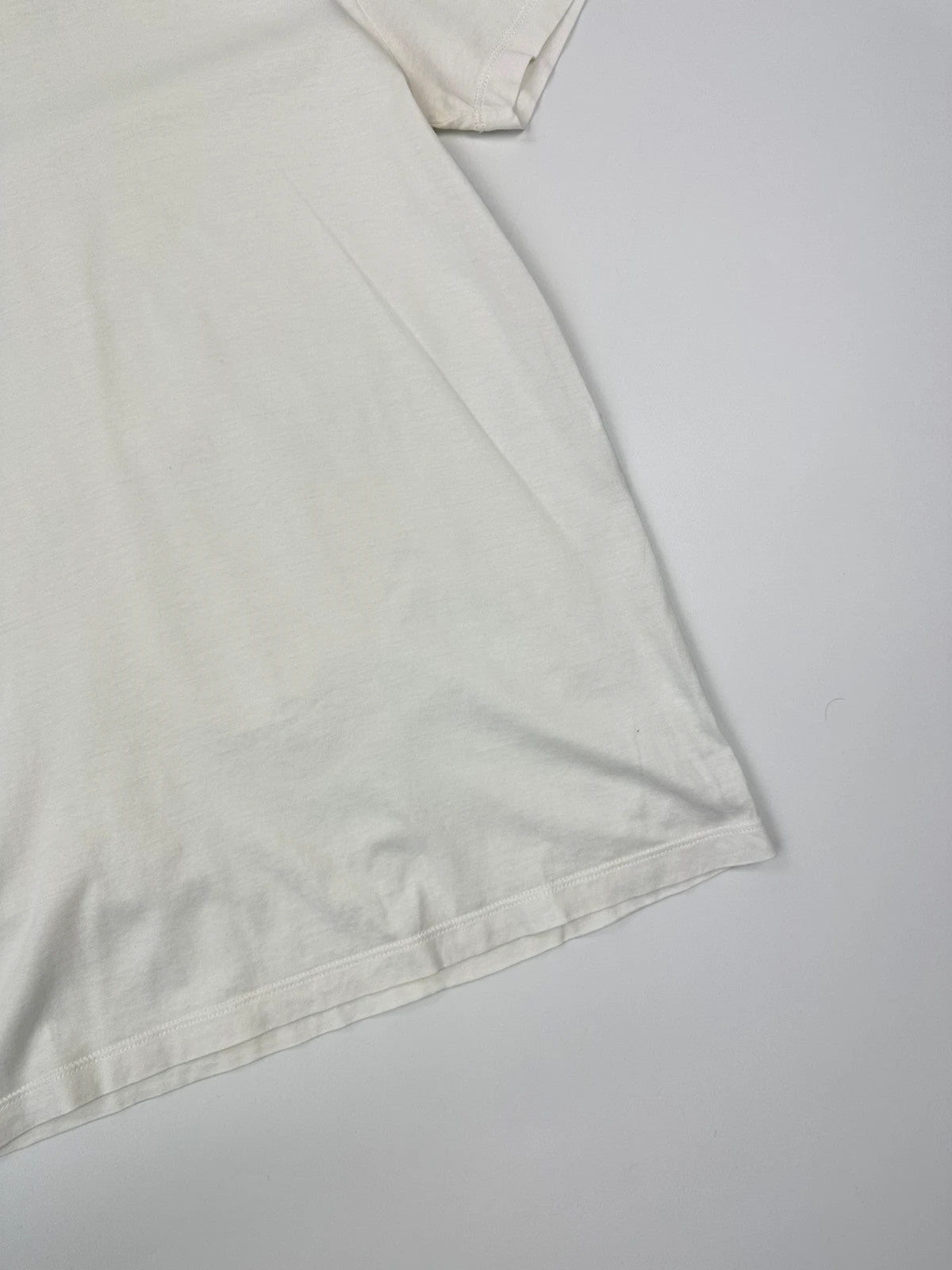 Prada Milano SS2014 White Boxy Fitted Tee Back Triangle Logo