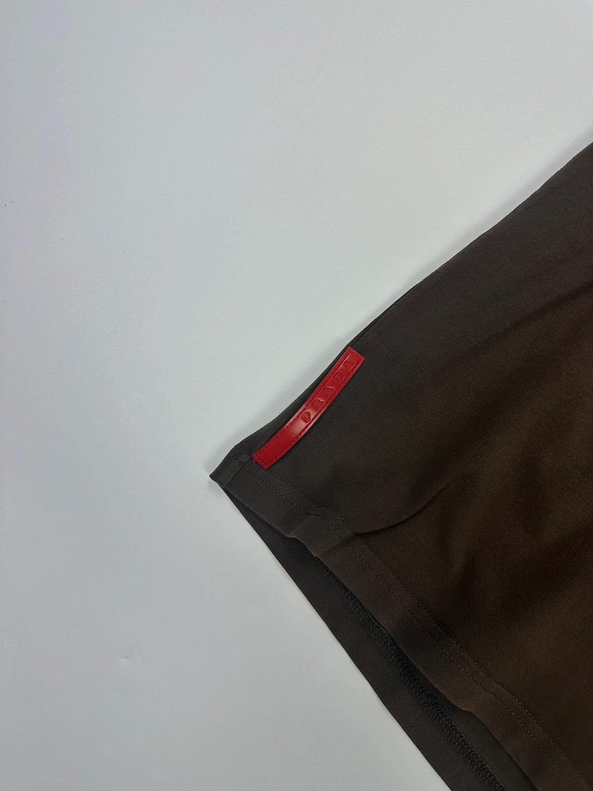 Prada Sport 00’s Brown Short Sleeve Tee Zip Pocket