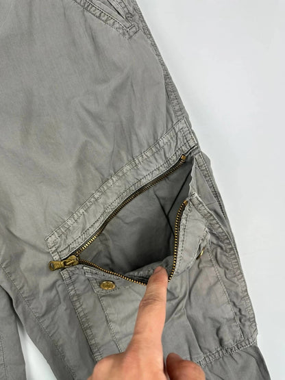Dolce Gabbana Grey 2003 Cargo Zip Pants