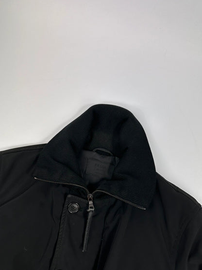 Prada Milano FW2004 Black Down Puffer Bomber Jacket