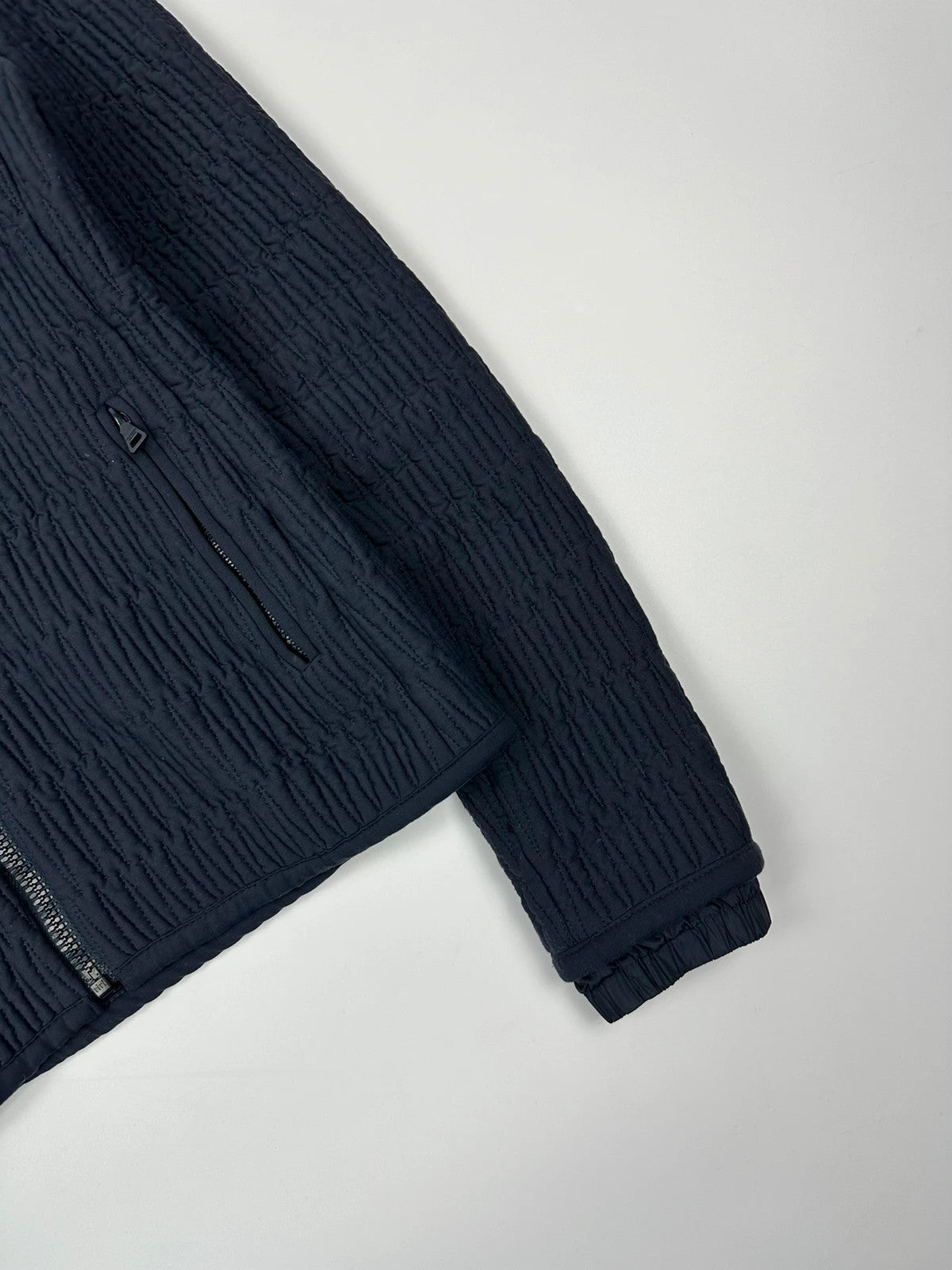 Prada Sport FW2011 Plissé Navy Blue Jacket