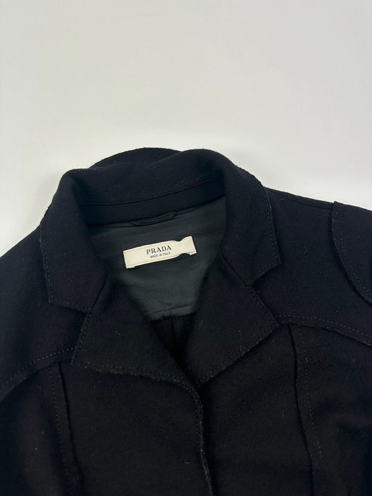 Prada Milano SS2007 Wool Black Blazer Jacket Casual