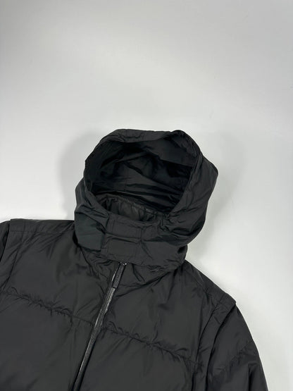 Prada Sport FW2007 Black Tech Nylon Removable Sleeves Down Puffer Jacket